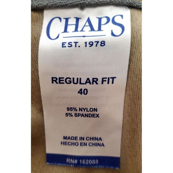 CHAPS Golf Shorts 40 Camel Tan Activewear Nylon/Spandex Open Pocket Mesh Lined - Picture 9 of 11